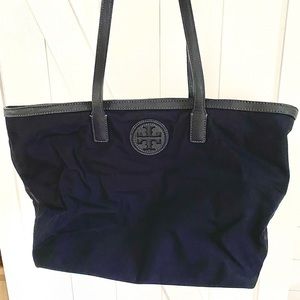 Tory Burch Canvas Tote - Navy